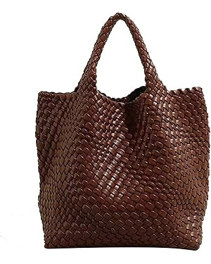 Fashion Woven Bag Shopper Bag Travel Handbags and Purses Women Tote Bag Large Capacity Shoulder B... | Amazon (US)