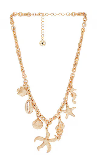 Siren Charm Necklace in Gold | Revolve Clothing (Global)