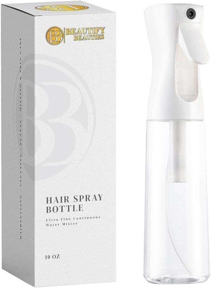 BeautifyBeauties Spray Bottle For Hair – Continuous Mister Spray Bottle for Hairstyling, Cleani... | Amazon (US)