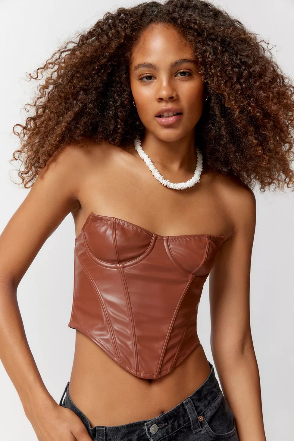 Out From Under Osanna Faux Leather Corset | Urban Outfitters (US and RoW)