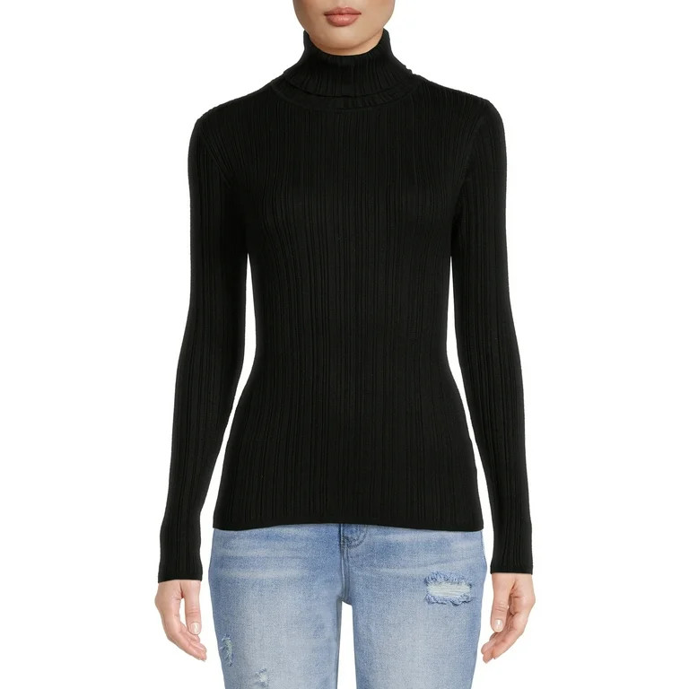 Time and Tru Women's Turtleneck Sweater | Walmart (US)