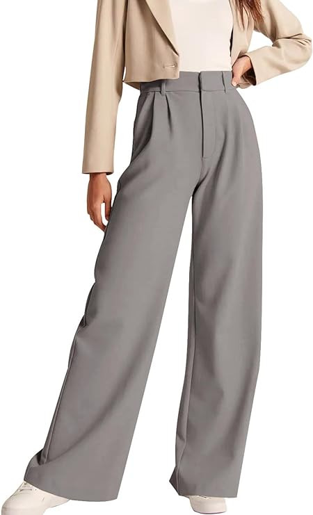 NIMIN High Waisted Work Pants for Women Business Casual Outfits 2024 Office Dress Pants Trousers ... | Amazon (US)