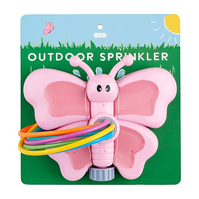 Mud Pie Kids Pink Outdoor Sprinkler ; 8 1/2" X 6 1/2" | Amazon (US)