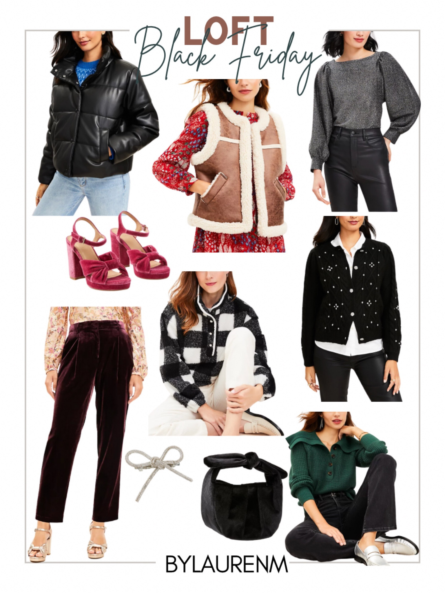 LOFT 50% off sale for Black Friday! @loft sweaters, puffer jacket, shearling vest, velvet pants. 

#LTKsalealert #LTKCyberWeek #LTKfindsunder50