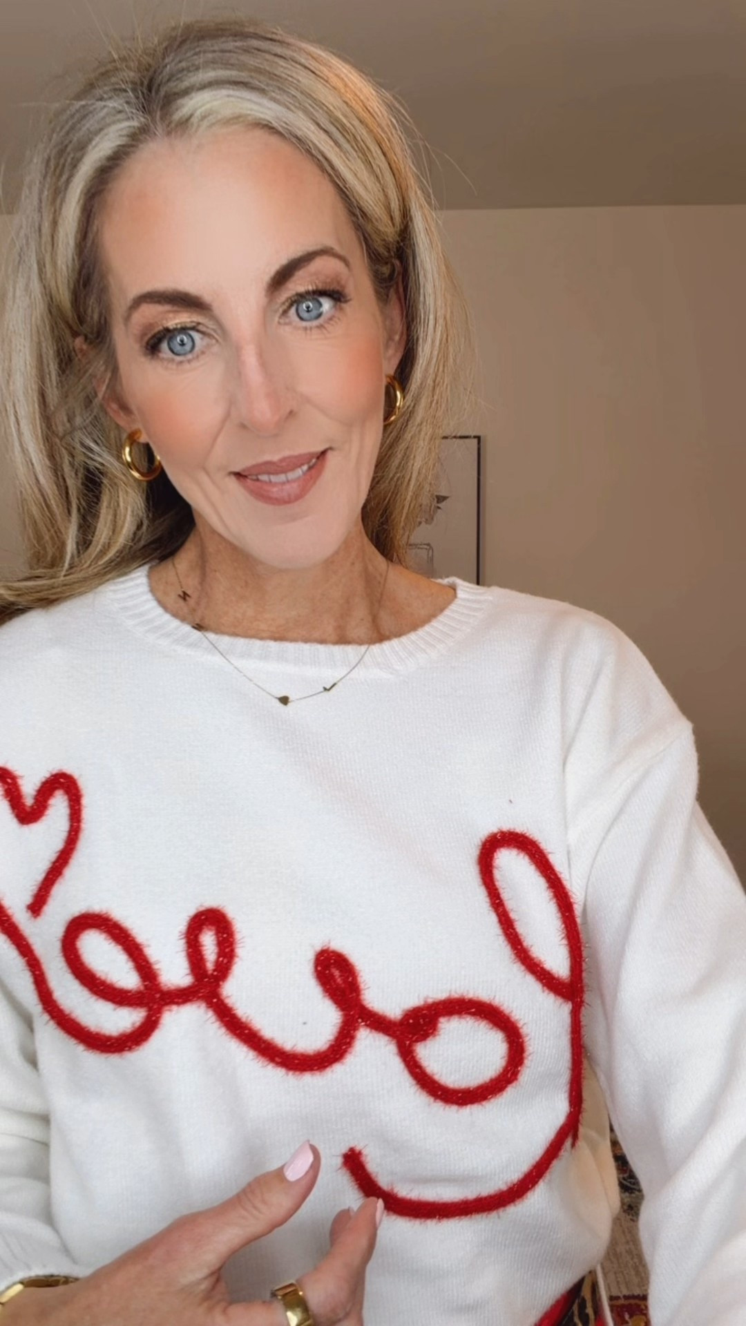 I love sharing my Sunday style so you can steal it and look cute too. This is my kind of after-church outfit—comfortable, polished, and easy. The love graphic pullover from Target is such a fun pop (I’m wearing an XS), paired with my Walmart red pants under $30 that feel like sweatpants but look just like jeans. And of course, I had to share my favorite heart sweater moment too—casual, cozy, and perfect for a relaxed Sunday. Cute, comfy, and totally wearable. 

Comment Sunday for all links. 💕💌

#LTKdayinmylife #LTKgrwm #LTKootd