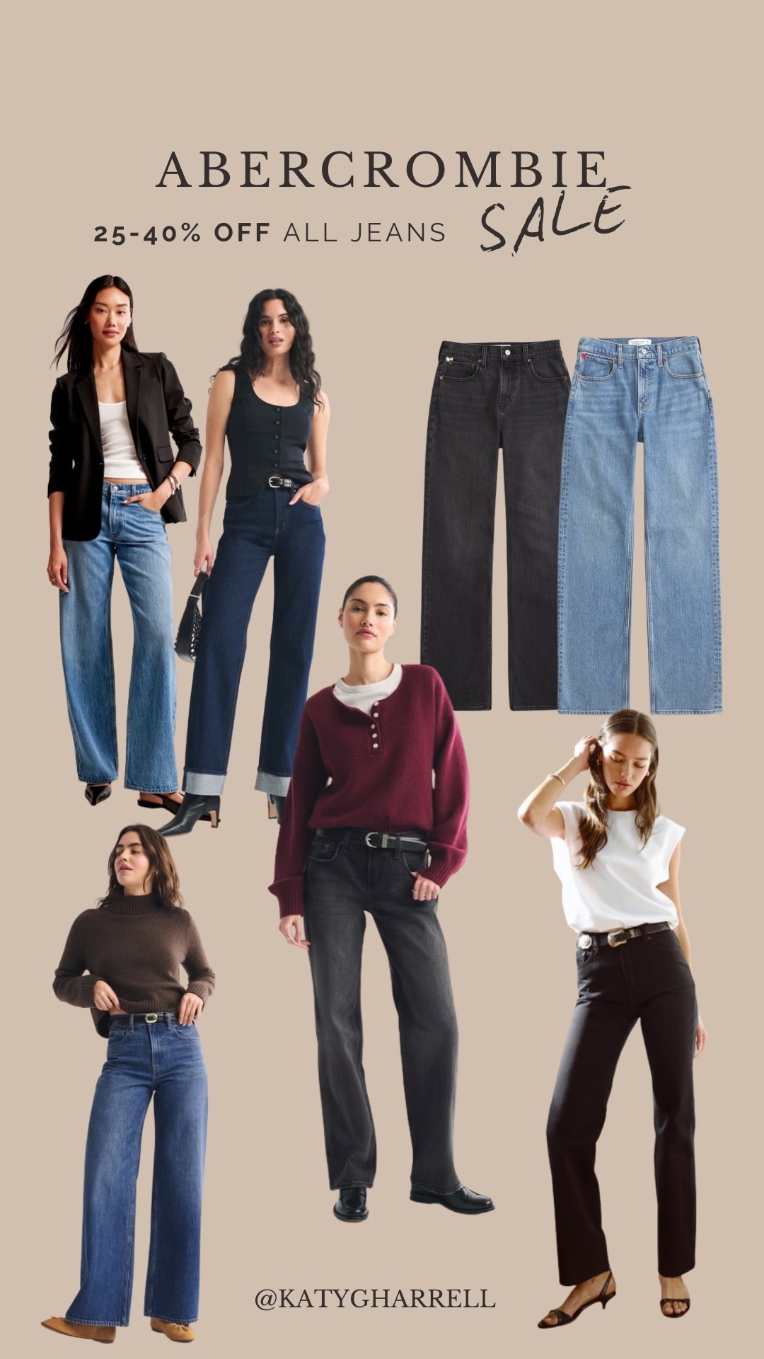 25-40% off all jeans at Abercrombie! 

Abercrombie sale, denim sale, winter outfits women, Katy Harrell 

#LTKSaleAlert #LTKSeasonal