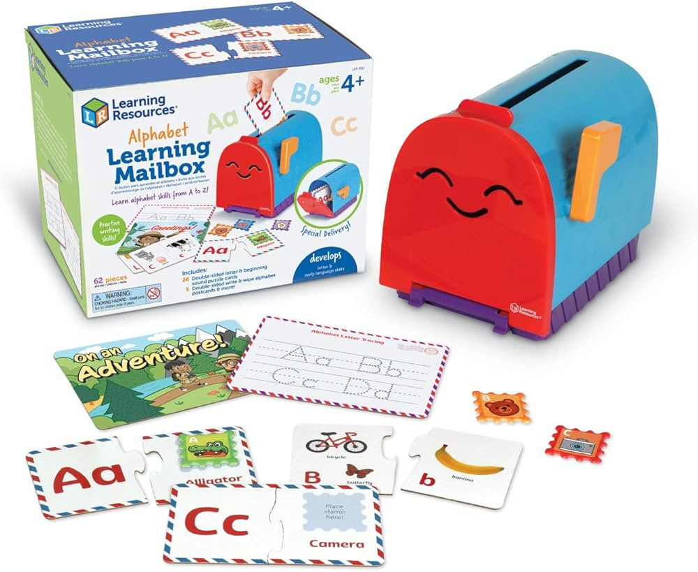 Learning Resources Alphabet Learning Mailbox - Montessori Toddler Toys, ABC Letter Tracing, Writi... | Amazon (US)