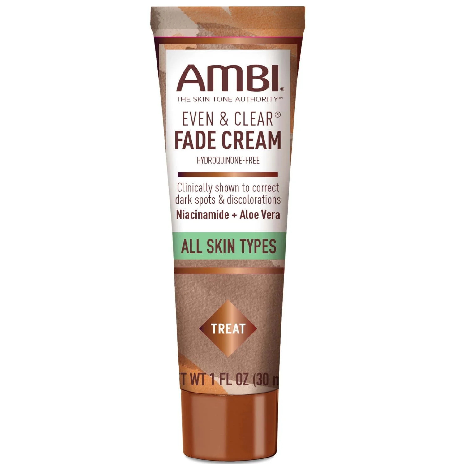 AMBI Even & Clear Facial Fade Cream, Hydroquinone Free, 1 oz - Walmart.com | Walmart (US)
