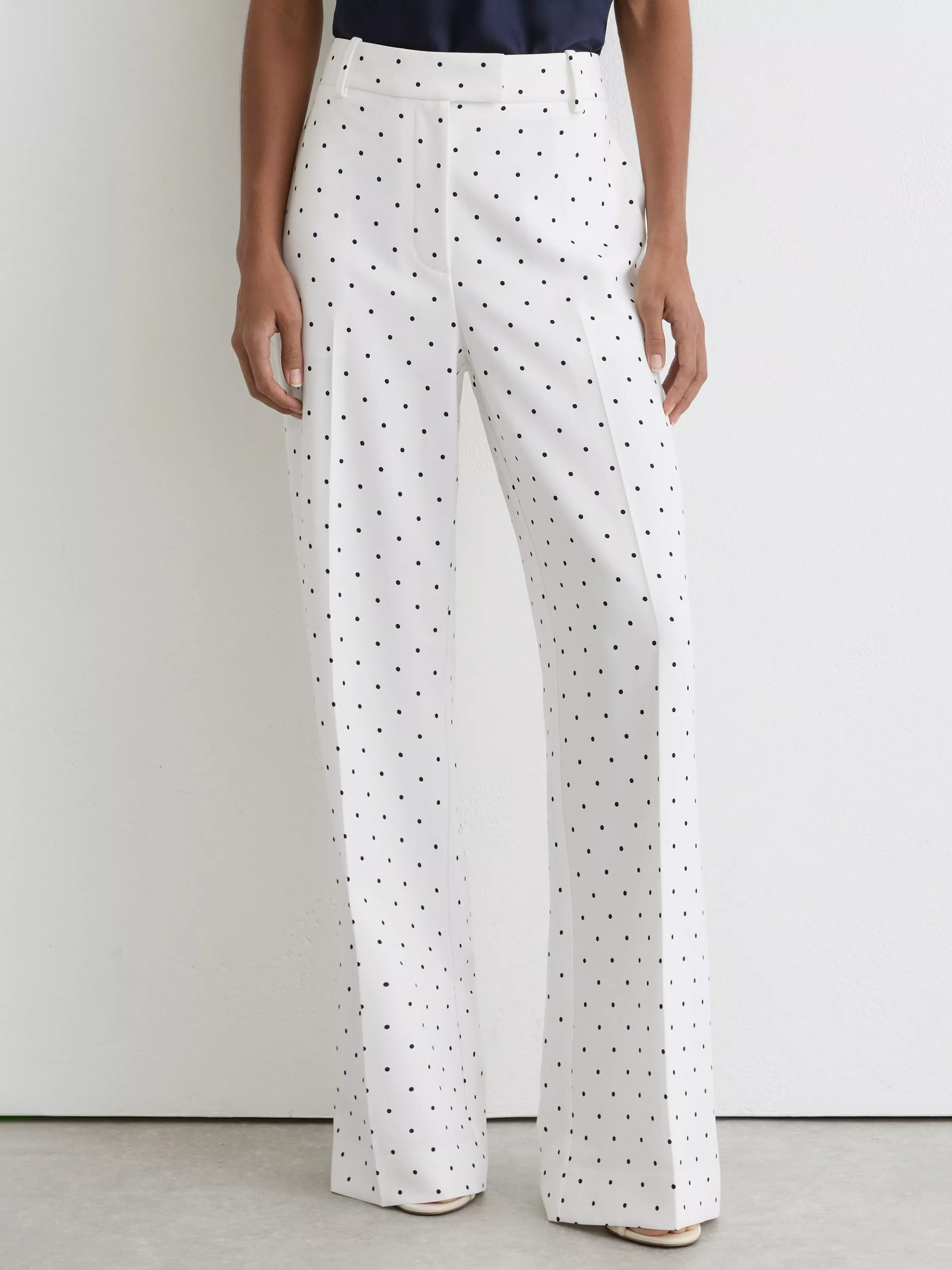 Beatrix Polka Dot Wide Leg Trousers | John Lewis (UK)