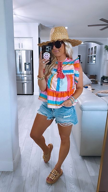 Amazon summer outfit inspo 
Top size small 
Shorts size 10

#LTKStyleTip #LTKTravel #LTKSaleAlert