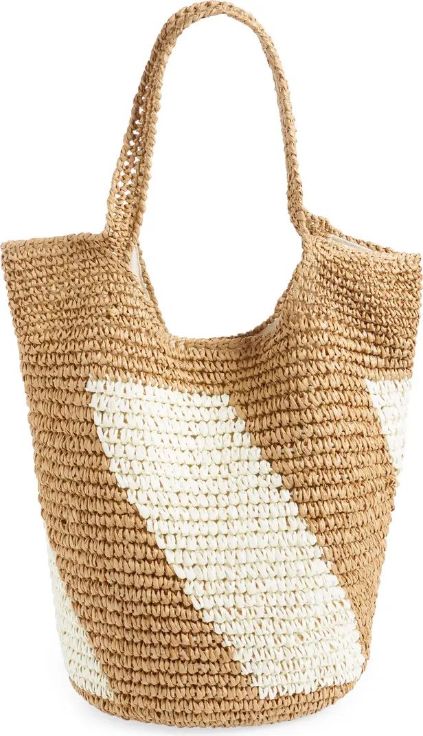 Demi Diagonal Straw Shoulder Bag | Nordstrom