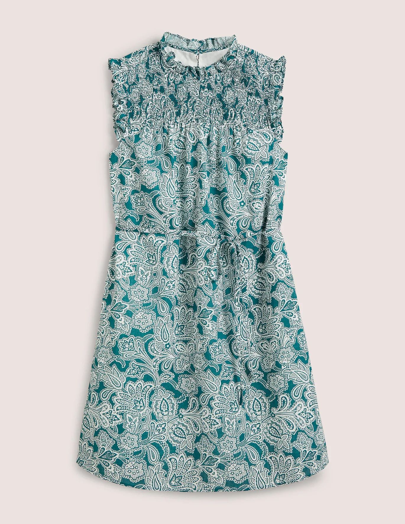 Sleeveless Smocked Mini Dress | Boden (US)