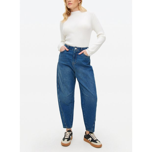 Buy Dark Denim Barrel Leg Jeans  20R | Jeans | Tu | Tu Clothing