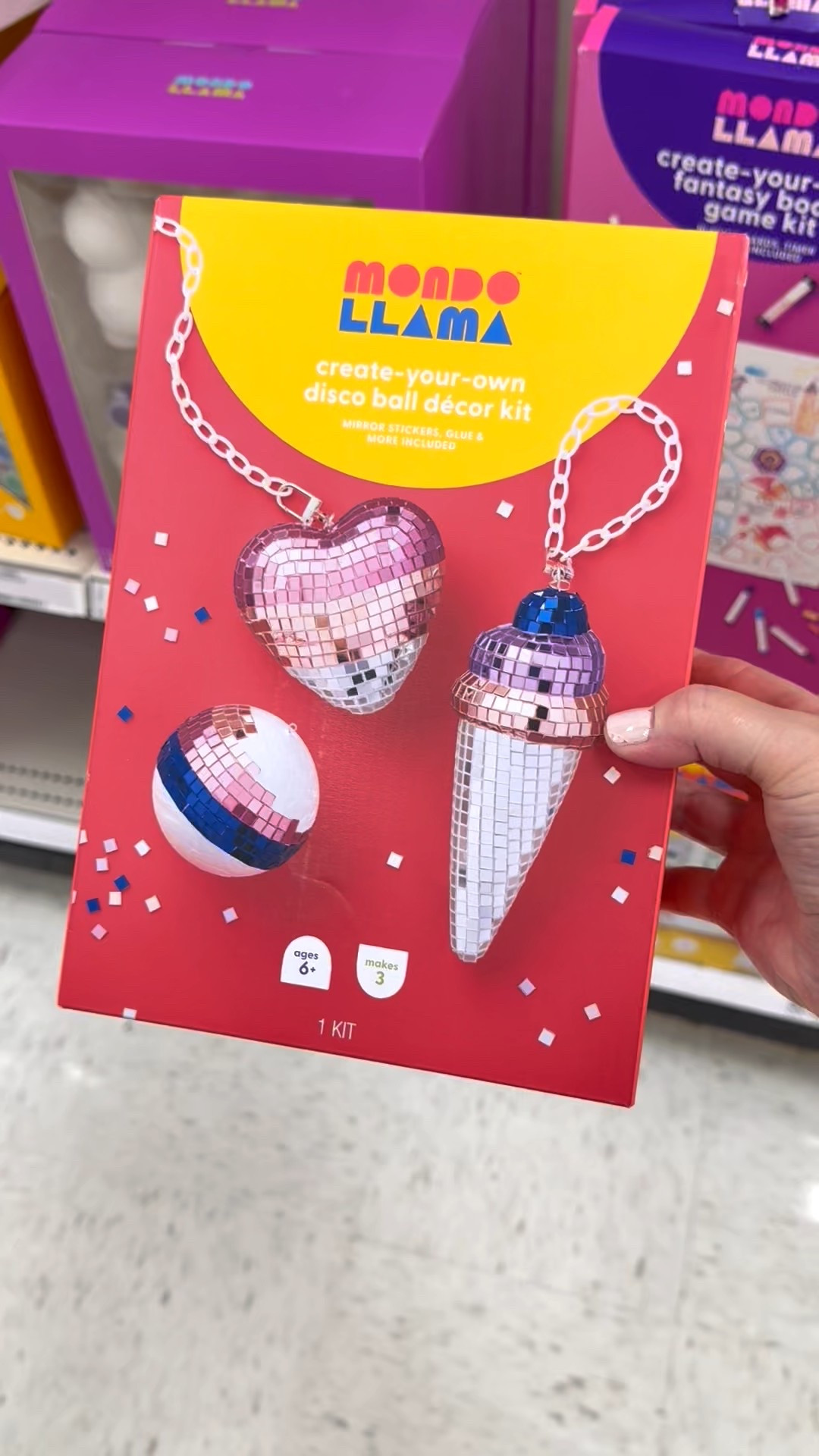 Hosting a Galentine’s or Valentine’s Day party for your kids and looking for a creative activity? 🩷

This diy disco ball accessories kit is so cute and includes everything you need to create one-of-a kind mosaic-ish accessories. 🪩

#galentines #creativehobby galentinesbrunch #galentinesdinner #valentinesday #craftkit #girlsnightout #momsnightout #diybeadedjewelry #target #charms 

#LTKKids #LTKValentine #LTKmomlife