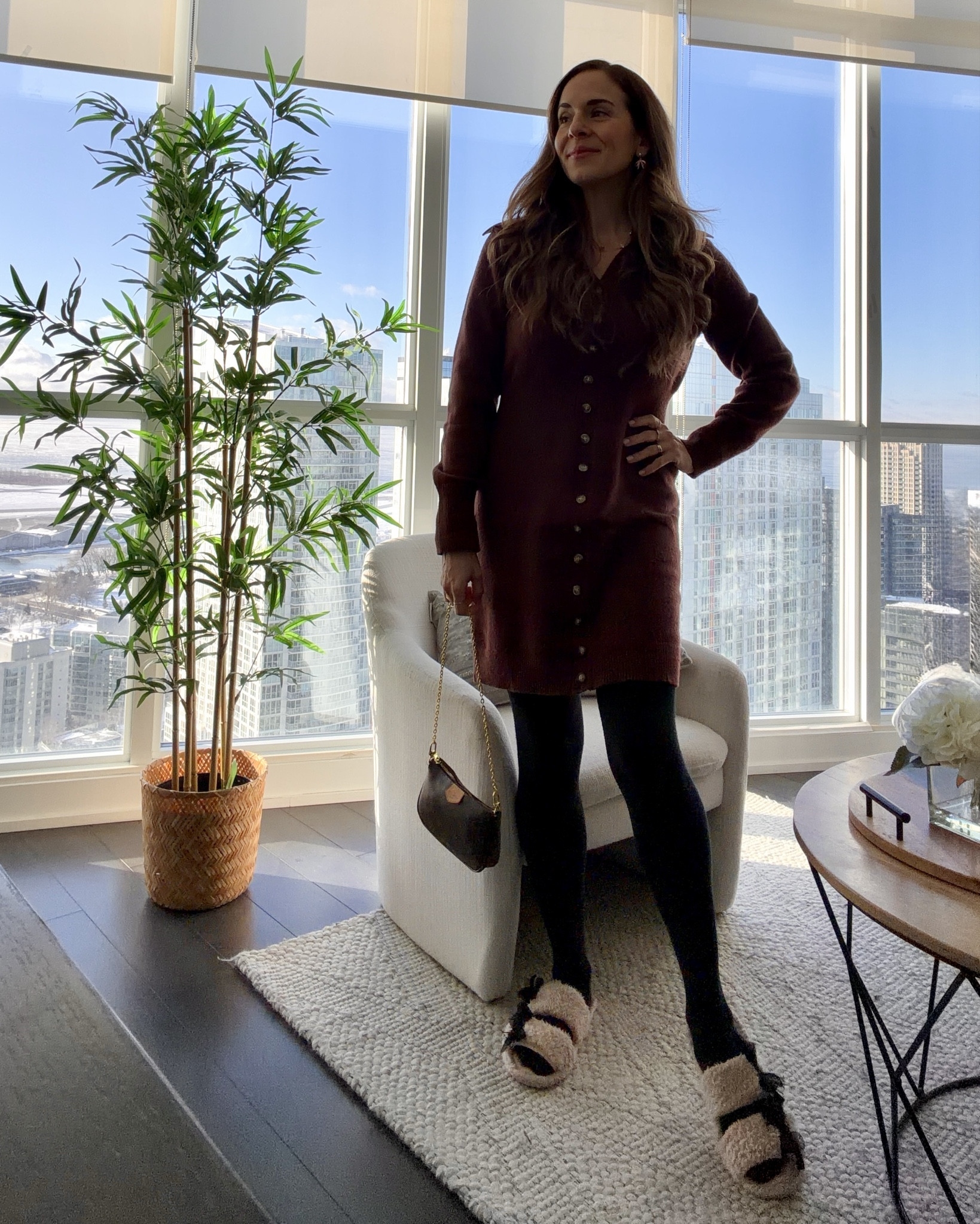 This button down collared chocolate brown sweater dress is perfect for winter with tights and boots to be warm yet put together. Worn on our recent trip to Toronto!  

#LTKSaleAlert #LTKWorkwear #LTKTravel