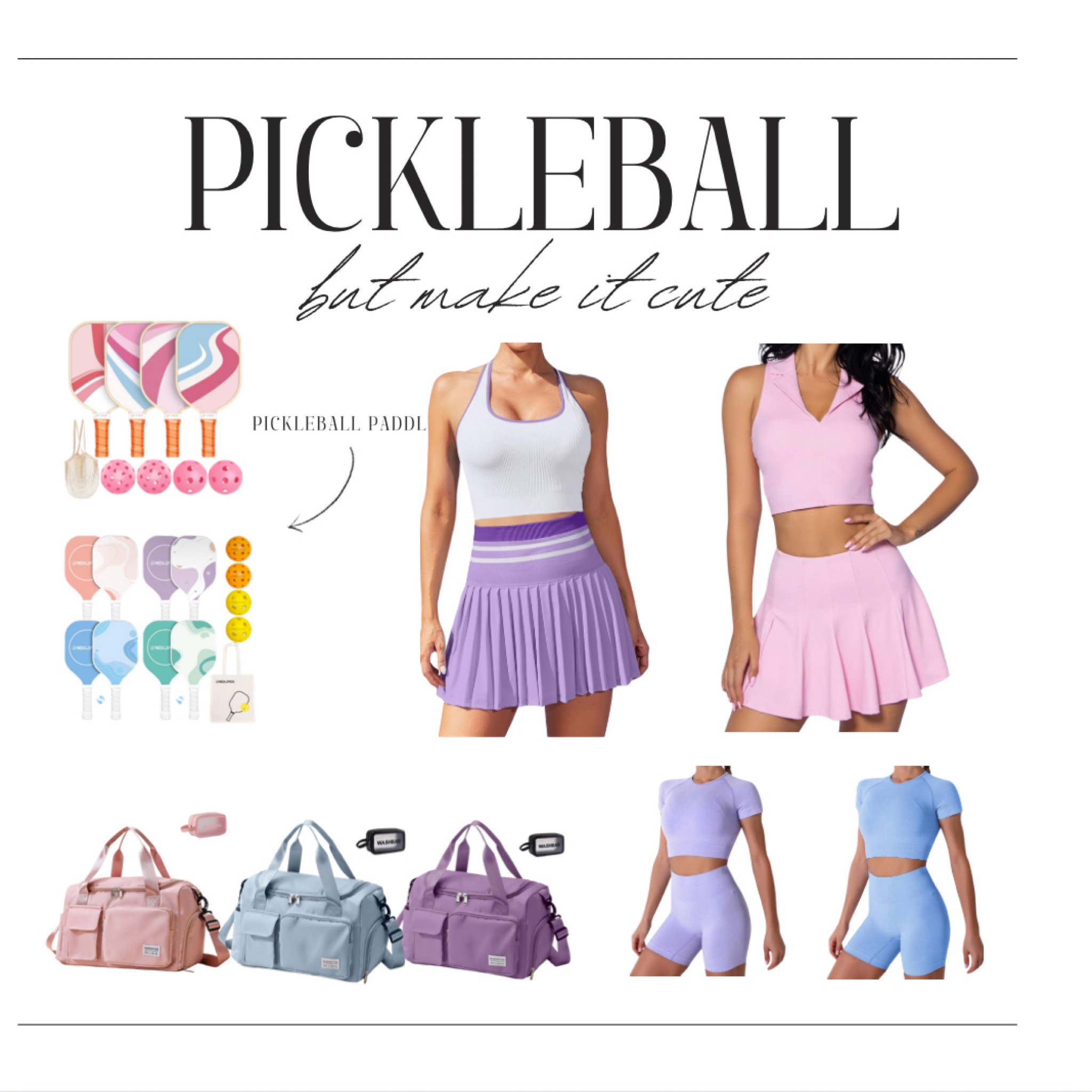 For my #pickleball gworls! #Activewear #Amazon #Pastel