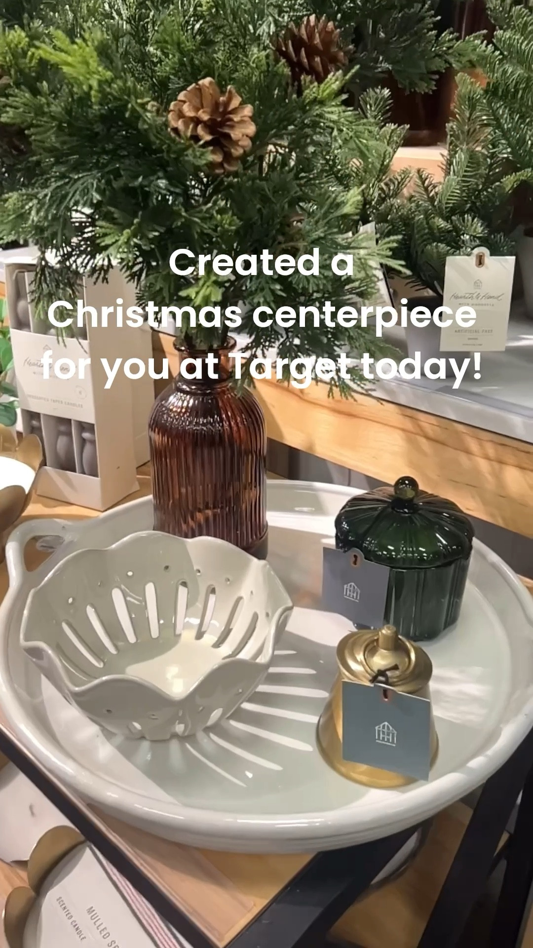 Perfect for island, kitchen table, coffee table or dining room table!  So many places to style this stunning collection! #centerpiece #christmashome #target #christmascenterpiece #wintercenterpiece #kitchendecor #targetstyling #targethome #targetchristmas christmas tablescape

#LTKHoliday #LTKGiftGuide #LTKSeasonal