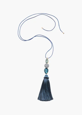 Torin Tassel Necklace -- Lapis | Jennifer Behr 