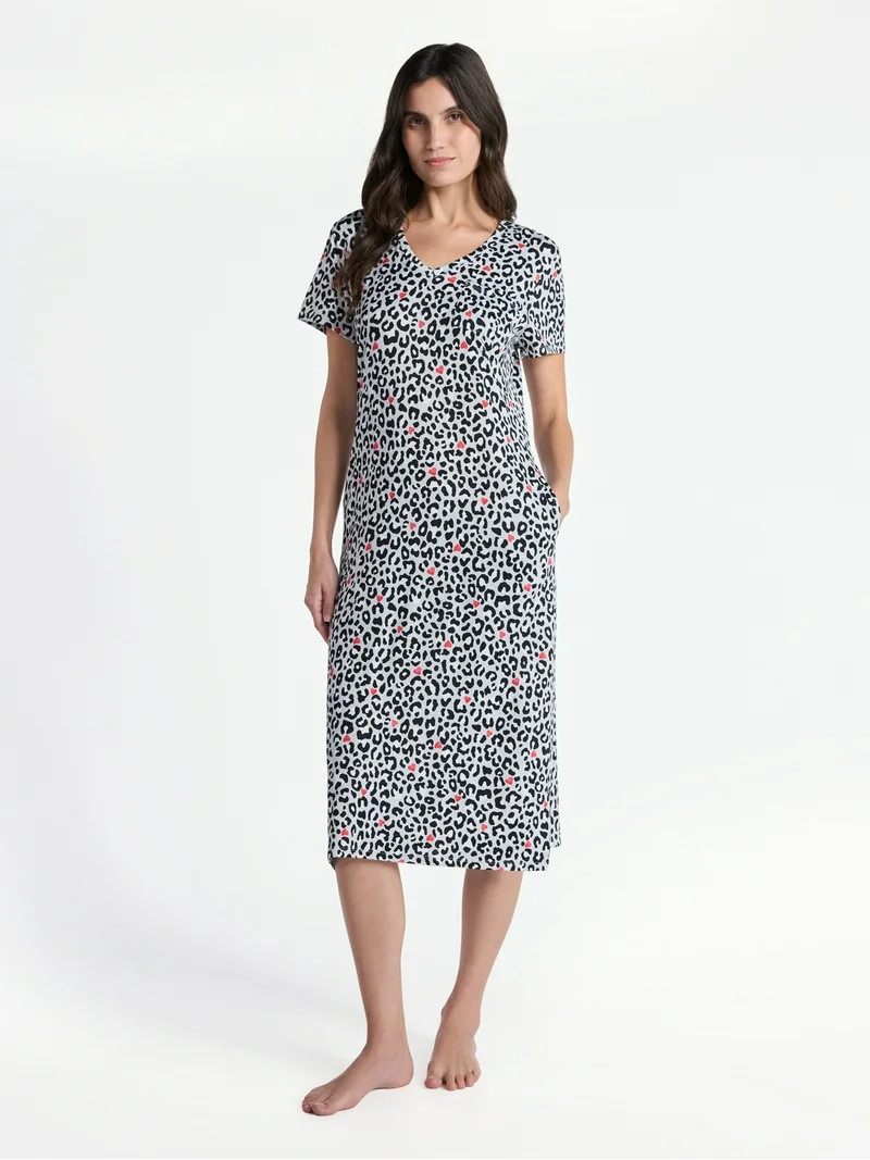 Way to Celebrate Women's Midi Chemise, Sizes S to 3X | Walmart (US)