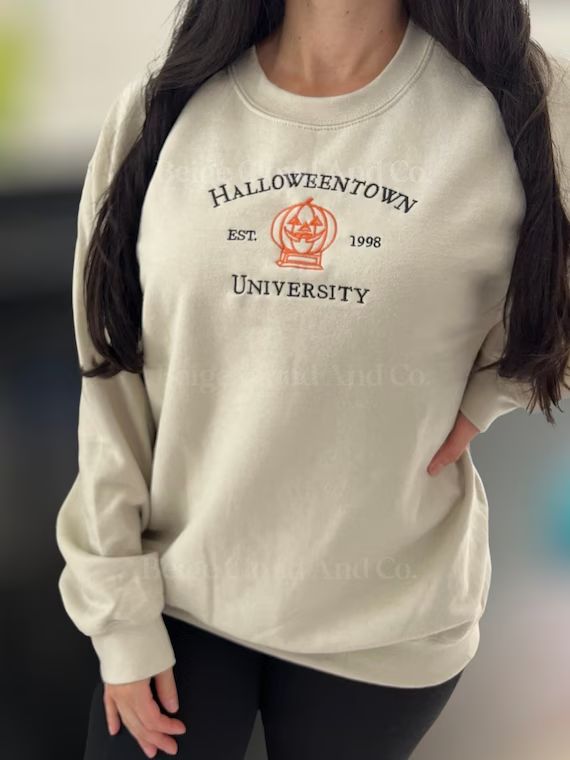 Halloweentown University Embroidered Sweatshirt | Etsy (US)