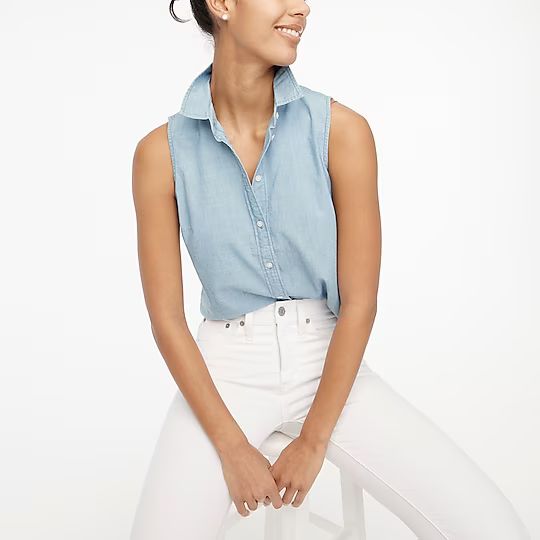 Chambray button-up shirt in signature fit | J.Crew Factory