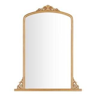 Home Decorators Collection Large Classic Arched Vintage Style Gold Framed Mirror (32 in. W x 41 i... | The Home Depot