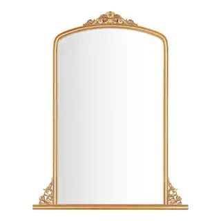 Home Decorators Collection Large Classic Arched Vintage Style Gold Framed Mirror (32 in. W x 41 i... | The Home Depot