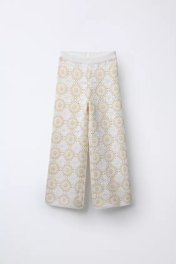 Knit pants with elastic waistband. | Zara US