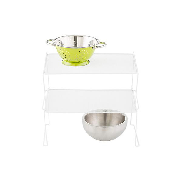 Medium White Mesh Stackable Shelves | The Container Store