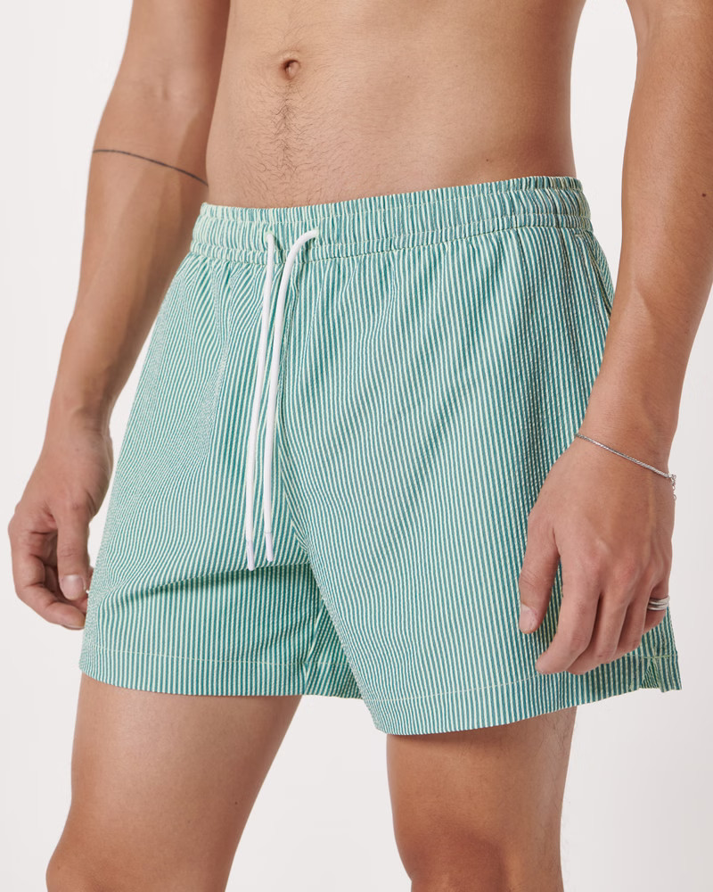 Pull-On Seersucker Swim Trunk | Abercrombie & Fitch (US)