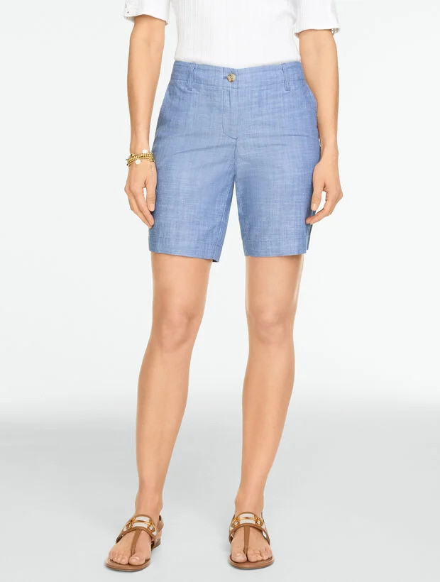 Relaxed Chino Shorts - Chambray | Talbots