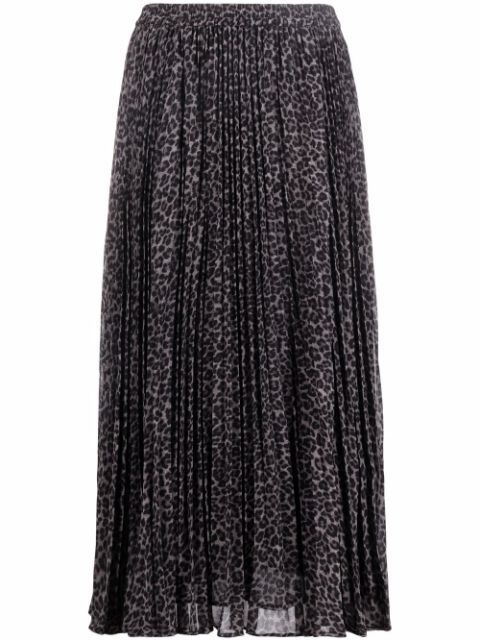 leopard-print pleated skirt | Farfetch (RoW)