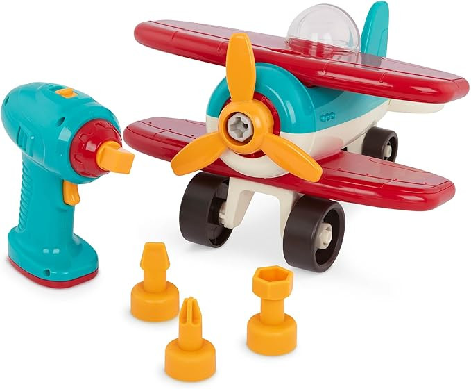 Battat – Classic Construction Toy – Pretend Play Toys – Toddler Plane Playset – Dexterity... | Amazon (US)