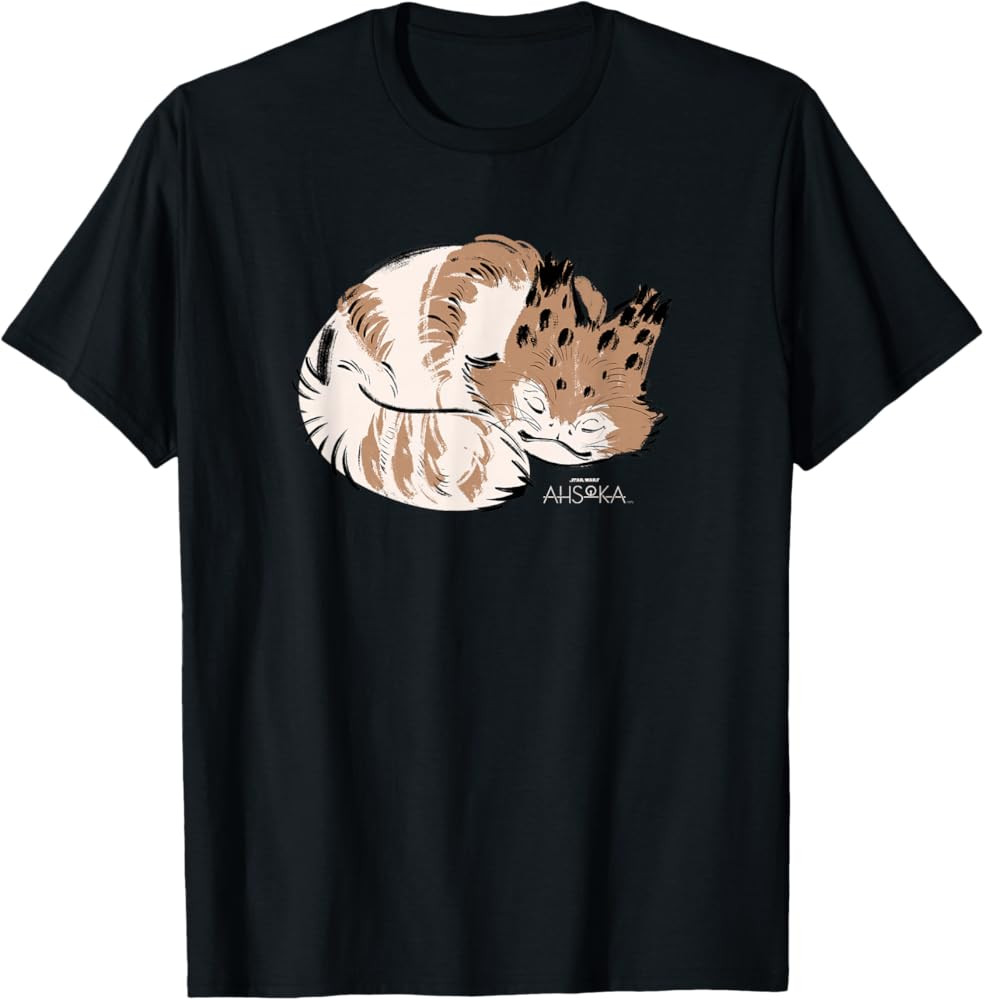 Star Wars Ahsoka Sabine Wren’s Sleeping Loth-Cat Sumi-e T-Shirt | Amazon (US)