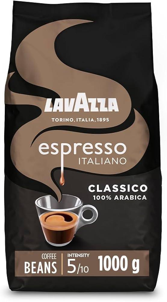 Lavazza, Espresso Italiano Classico, Coffee Beans, Ideal for Espresso Coffee Machines, with Flowe... | Amazon (UK)