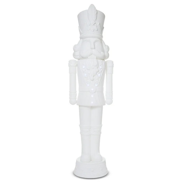 
I may or may not have purchased nutcrackers in July! Christmas in July anyone? Had to jump on the pre-sale before they sell out like last year. AND they have jack-o’-lantern s now 👀 😍


Let’s have fun with your family to create your own 75 Inch Lift Size Nutcracker. This nutcracker is monochromatic white and includes beautiful details and textures. You can do it your own coloration or keep as is in elegant looking. The buttons on the nutcracker’s coat light up with bright LEDs and it plays music for the whole holiday. The nutcracker is produced with blow mold process and provides a stunning yet durable and lightweight product. You can put either inside home or your entry of front door.

#LTKSaleAlert #LTKHome #LTKSeasonal