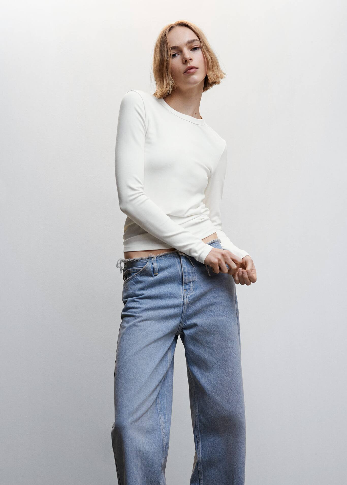 Recycled cotton T-shirt | MANGO (UK)