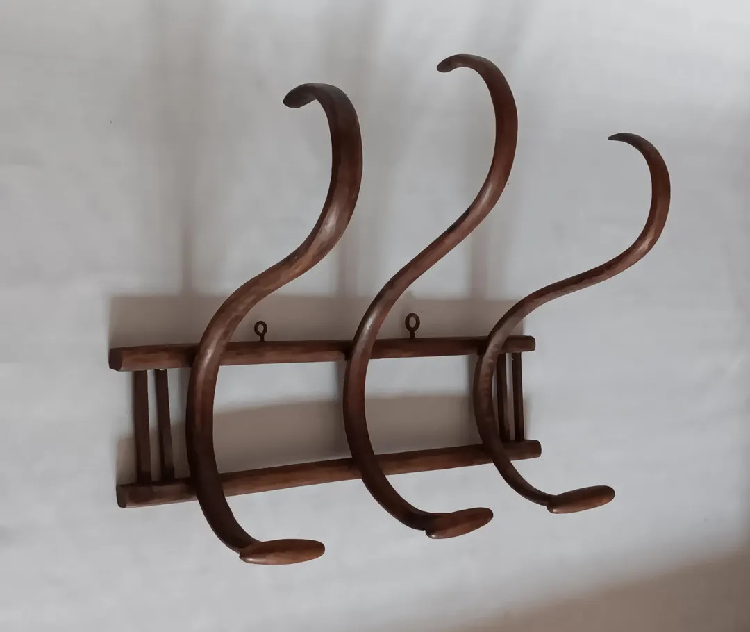 Vintage Bentwood Wall Coat Rack Thonet Style - Etsy | Etsy (US)