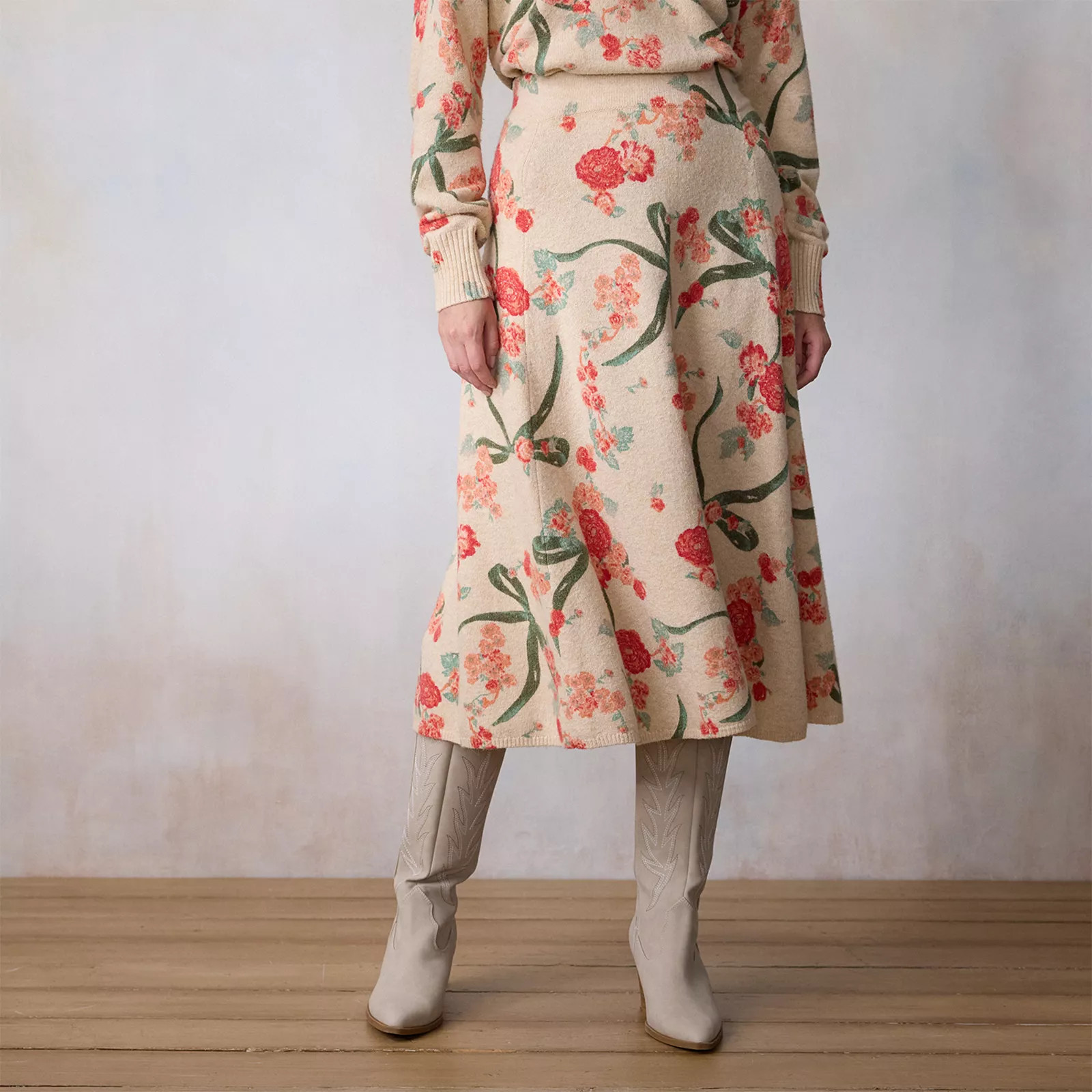 Women's LC Lauren Conrad Midi A-Line Sweater Skirt | Kohl's