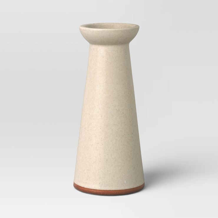 Medium Ceramic Taper Candle Holder Cream - Threshold™ | Target