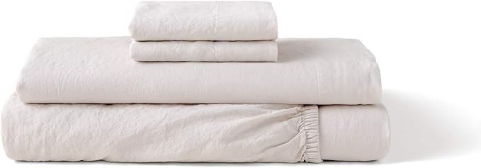 Tuft & Needle Linen Sheet Set, Extra Soft, Durable and Lightweight - Queen - Sand | Amazon (US)