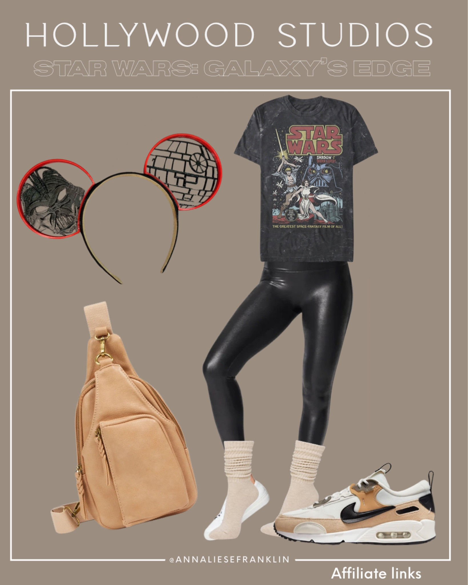 Disney outfit • Hollywood studios outfit • women’s Star Wars outfit • Disney mom outfit • theme park bag • neutral sneakers •

#LTKstyletip #LTKshoecrush #LTKfamily
