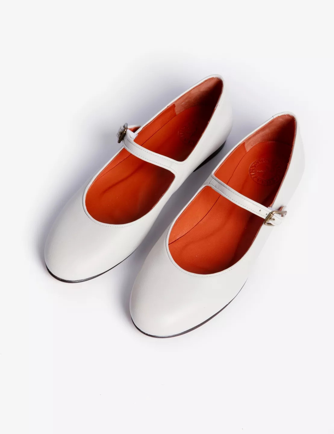 Fay Leather Mary Jane Shoe - Bone | Penelope Chilvers