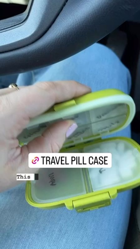 This travel pill case is so handy! I love it! I keep it stocked and in my bag and it is so convenient! 

#LTKTravel #LTKFamily #LTKHome