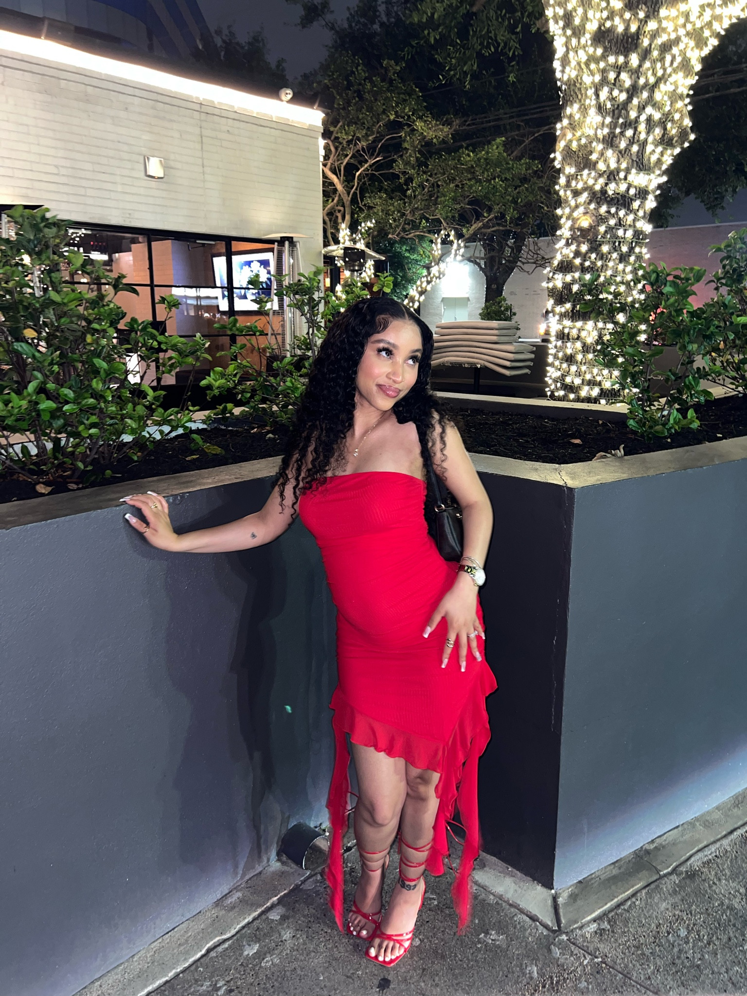 love a little red number for date night 💋 featuring my baby bump, ofc! 

Maternity

#LTKBump #LTKStyleTip #LTKParties