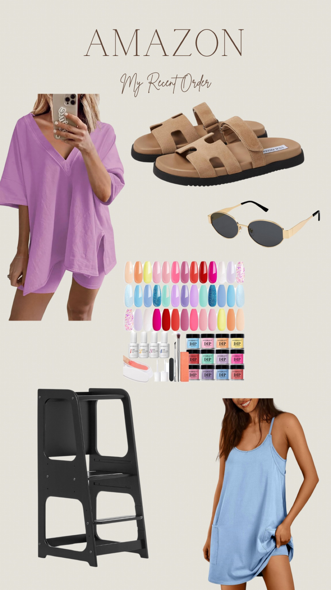 Amazon Haul | Free People Dupes | Steven Madden Sandals | Nail Dip Kit | Sunglasses | Toddler Tower | Hot Shot | Active Wear | Comfy | Casual | Maternity | Bump Friendly 

#LTKshoecrush #LTKSeasonal #LTKstyletip