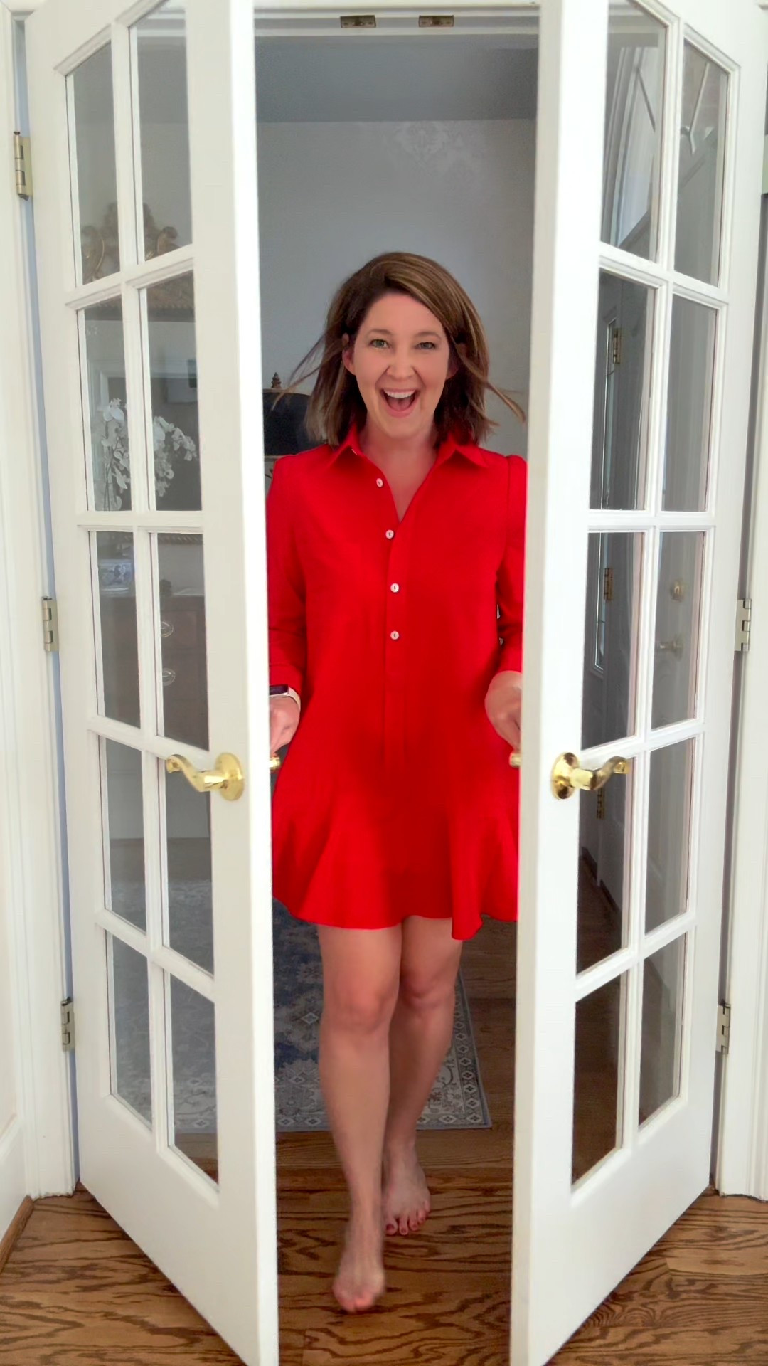 Tuckernuck Callahan shirt dress in RED!

AlwaysAgnes wearing a small. 

#LTKStyleTip #LTKOver40 #LTKFindsUnder100