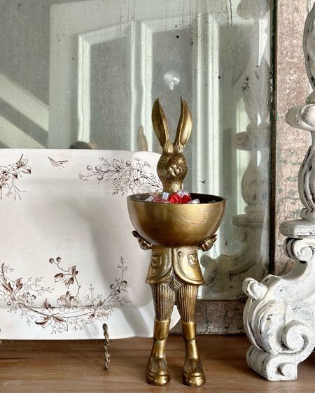 The standing brass bunny makes the cutest Spring decor! 

#LTKSeasonal #LTKfindsunder100 #LTKhome