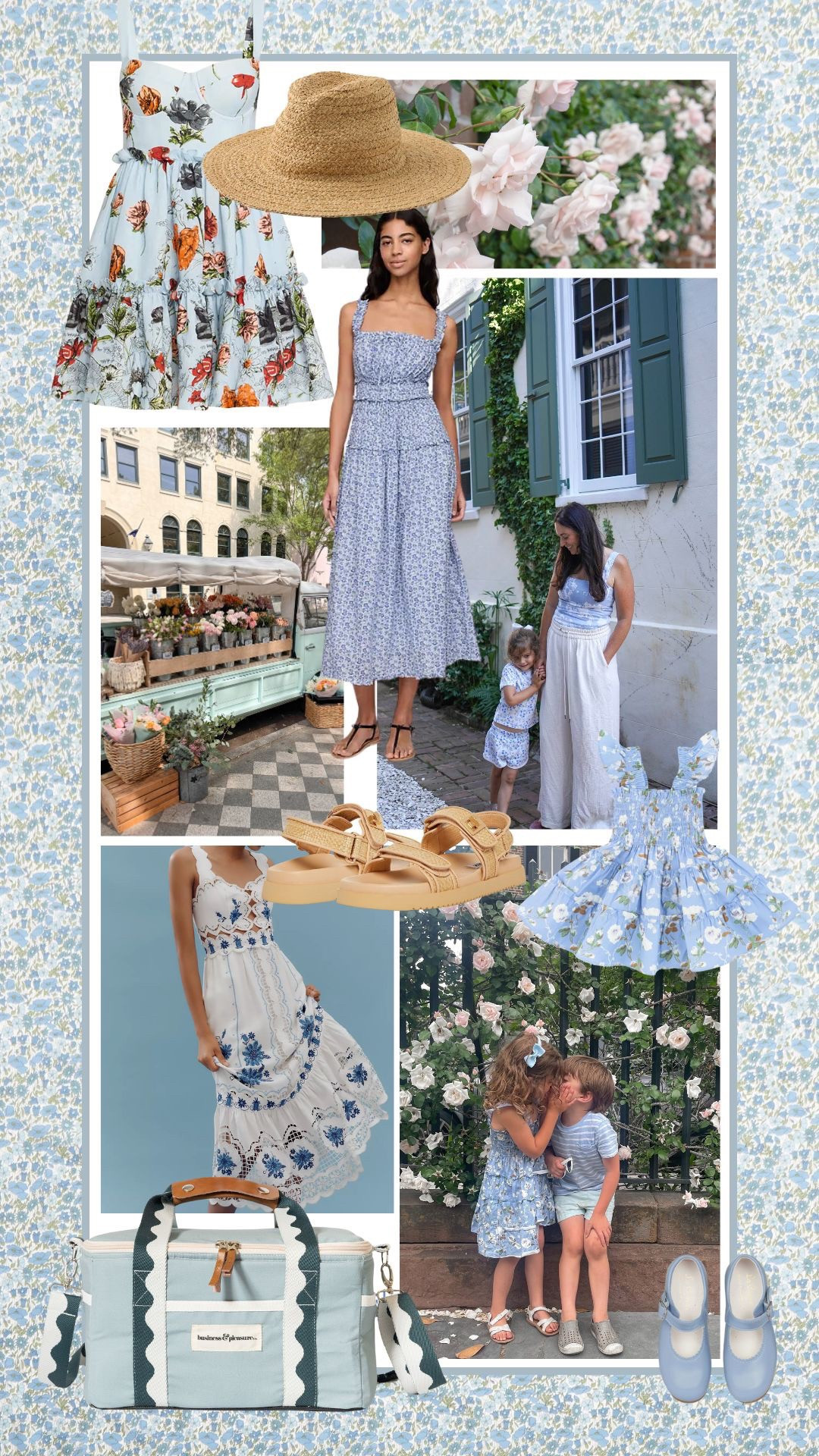 This weeks mood board. Give me all the shades of blue! 