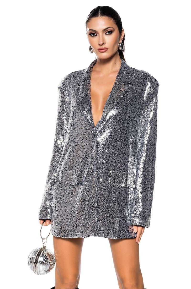 BOYFRIEND SEQUIN BLAZER | AKIRA
